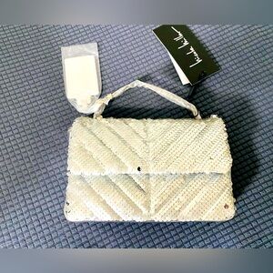 🔥3-$55.🔥BUNDLE 🔥NWT Silver Sequin Handbag